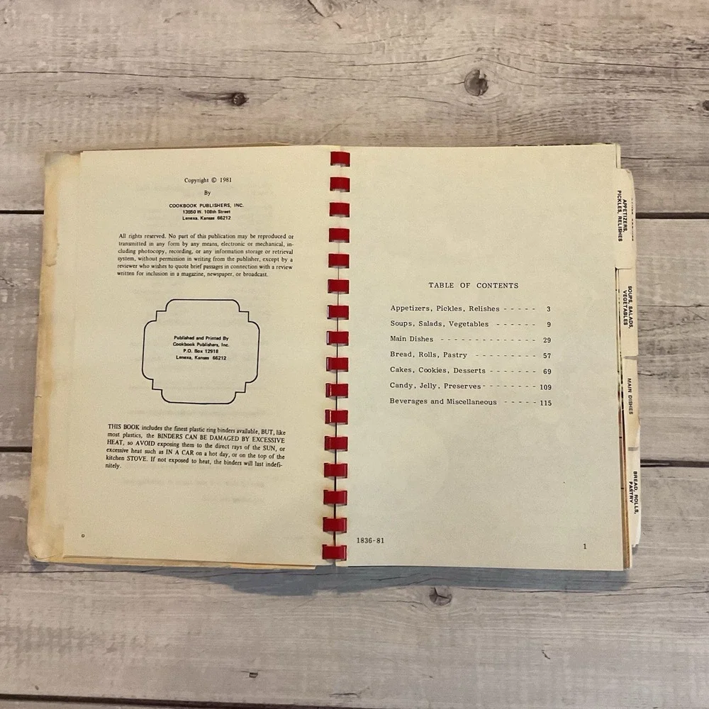 Circle Of Friends Recipe Book Cookbook Immanuel Baptist Church Hamilton‎ Ohio